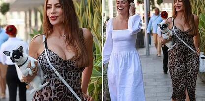 Sofia Vergara snimljena u dekoltiranoj haljini tokom šetnje, evo kako izgleda na paparazzo fotkama