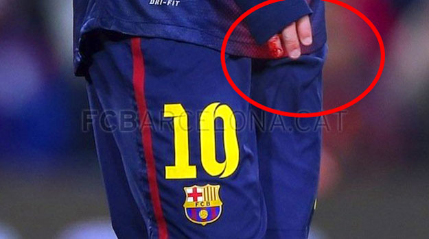 Messi prste k sebi